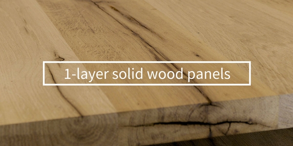 1-layer solid wood panels
