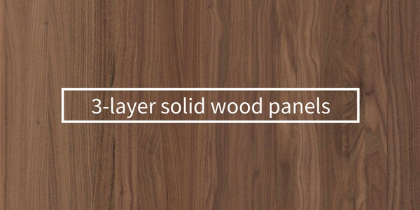 3-layer solid wood panels