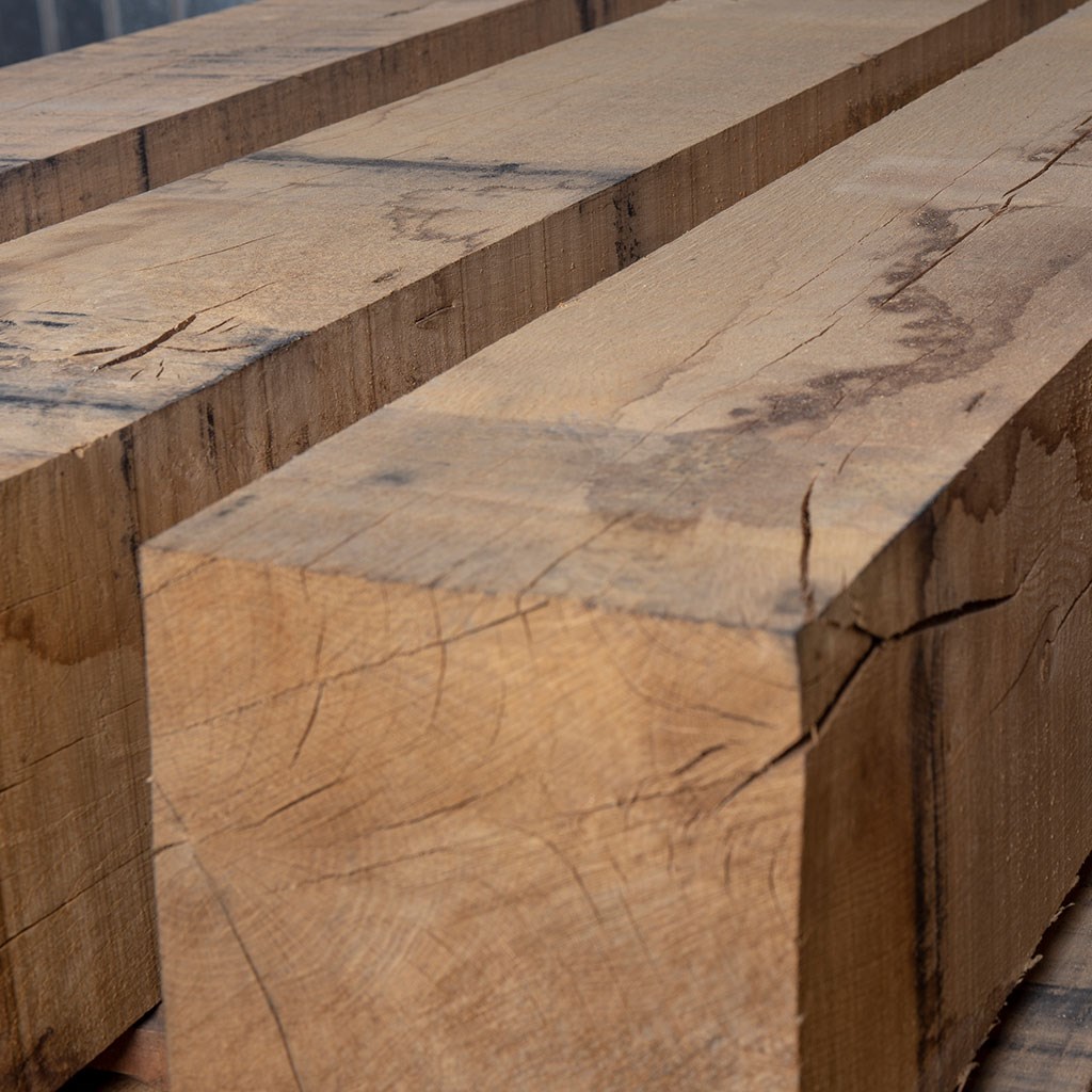 Timber Beams European Oak sawn 120 x 120 mm