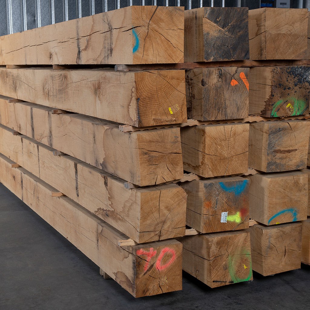 Timber Beams European Oak sawn 150 x 150 mm