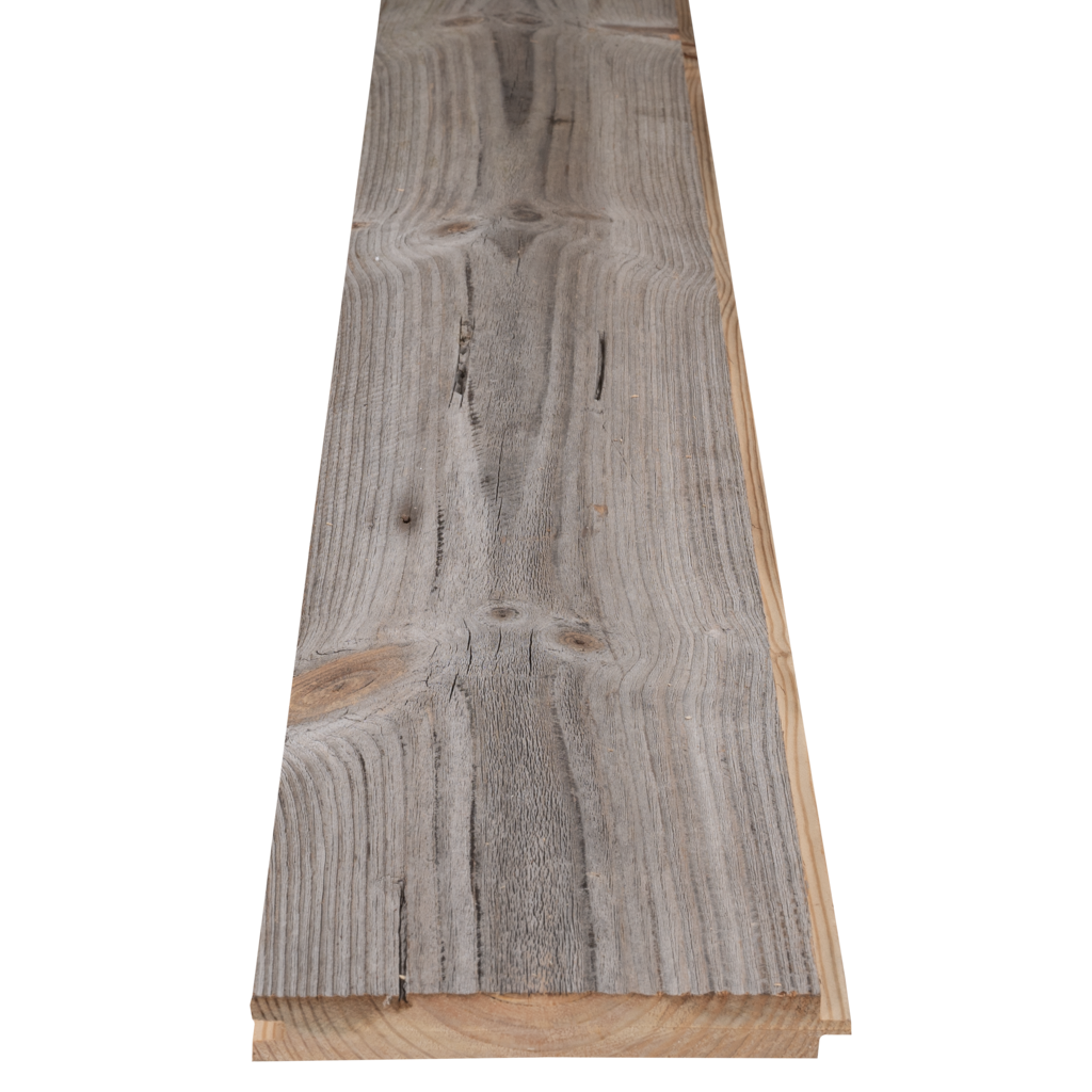 Reclaimed Barn Boards Spruce/Fir/Pine type 3B grey | 140 mm wide | brushed  | tongue and groove