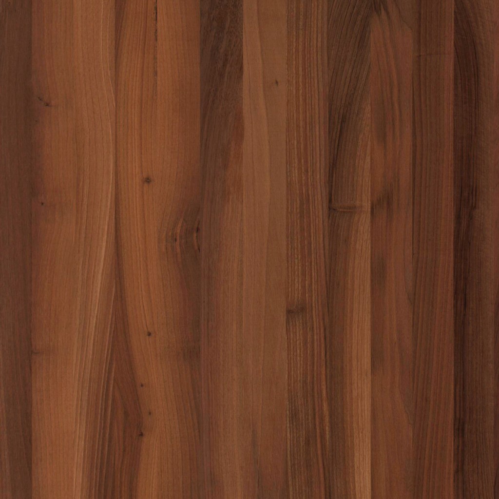 1-layer solid wood panel steamed European Walnut | AB/B | continuous lamellas