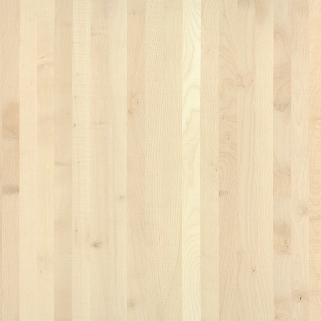 1-Schicht-Massivholzplatten Ahorn europäisch A/B, durchg. Lamellen