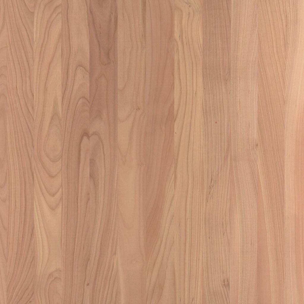 1-Schicht-Massivholzplatten Kirschbaum europäisch A/B, durchg. Lamellen