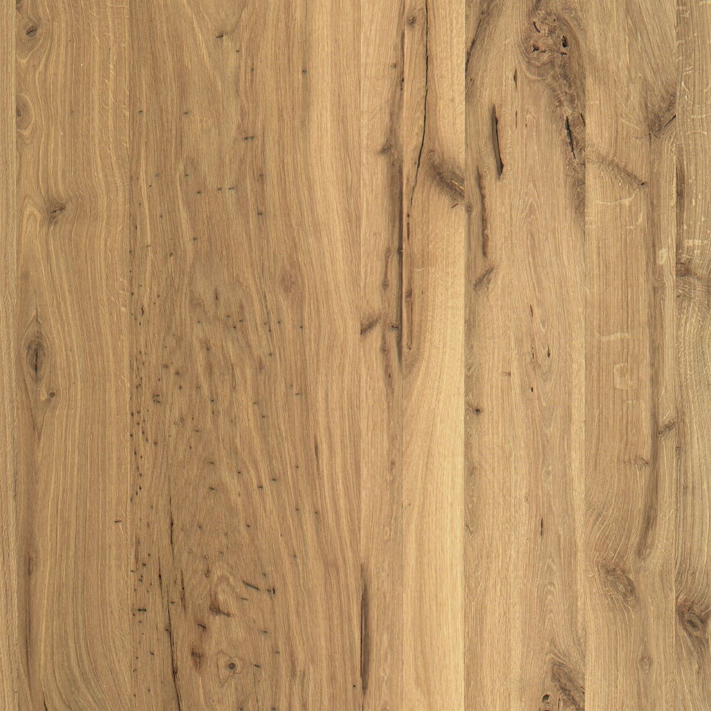 1-layer solid wood panel reclaimed Oak type 1E | polished