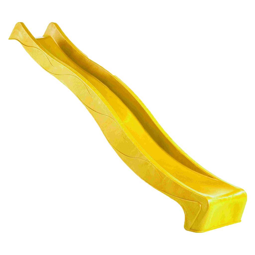 HDPE Kunststoff Wellenrutsche gelb | für Podesthöhe 150 cm