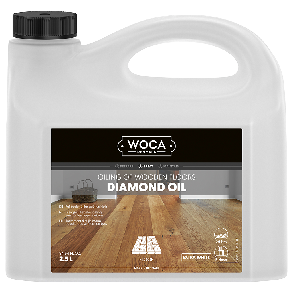 WOCA Diamond-Öl extra-weiss 2.5 l Grundbehandlung von Holzböden
