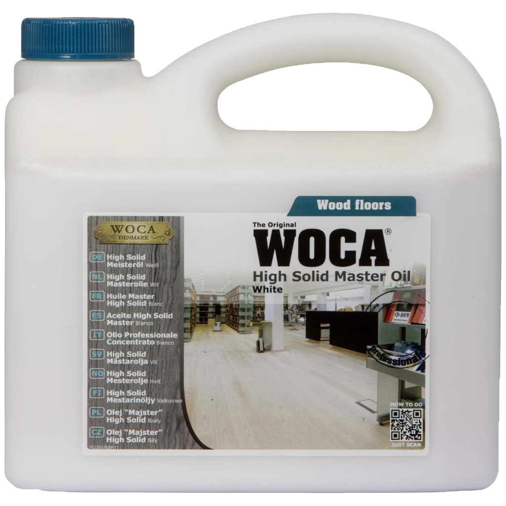 WOCA High Solid Meisteröl weiss 7% 2.5 l Grundbehandlung von Holzböden (nur maschinell)