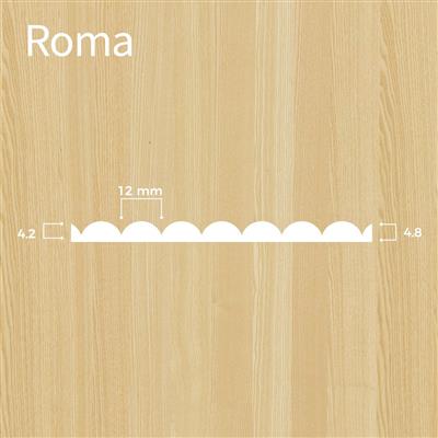 Decklage Relief Fresati ROMA | Esche weiss | gefräst