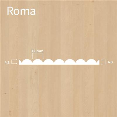 Decklage Relief Fresati ROMA | Birke | gefräst