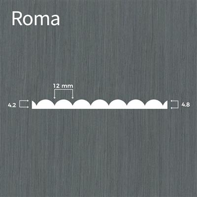 Decklage Relief Fresati ROMA | 10.65 ALPI Eiche Smoke Grey