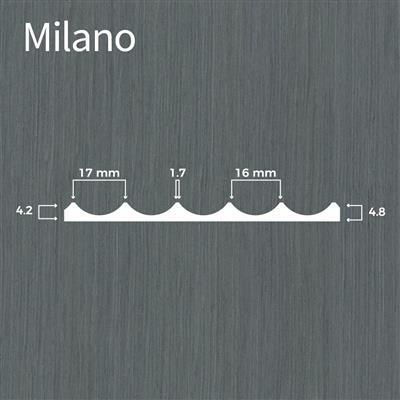 Decklage Relief Fresati MILANO | 10.65 ALPI Eiche Smoke Grey