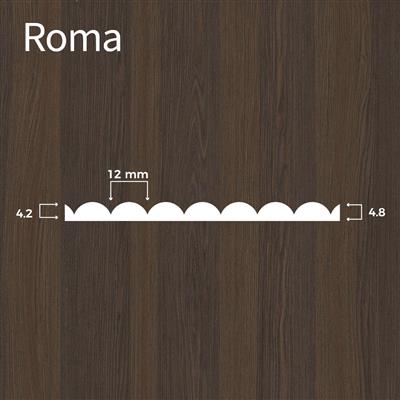 Decklage Relief Fresati ROMA | 12.85 ALPI Eiche Smoked