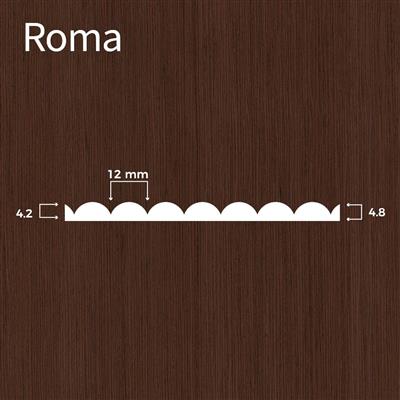 Decklage Relief Fresati ROMA | 10.67 ALPI Eiche Dunkel (Wenge)