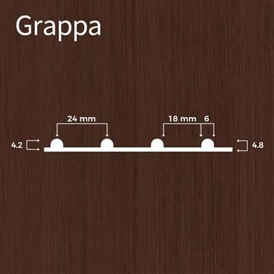 Revêtement Relief Fresati GRAPPA | 10.67 ALPI Dark Oak (Wenge)