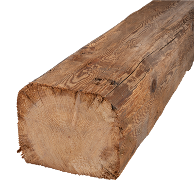 Poutres vieux bois Epicéa/Sapin blanc haché à main, nettoyé 150-200 mm