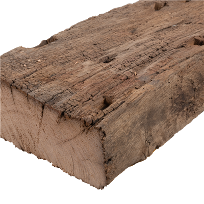 Vieux bois de blocs Chêne original, nettoyé 70-90 mm