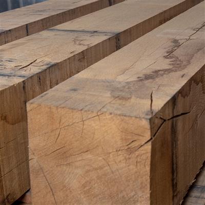 Poutres Chêne européen scié rough cut 400 x 400 mm