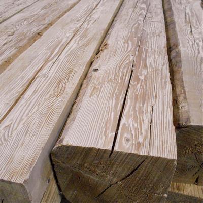 Timber Beams Spruce steamed maschine-chopped, brushed 5000 x 180 x 180 mm