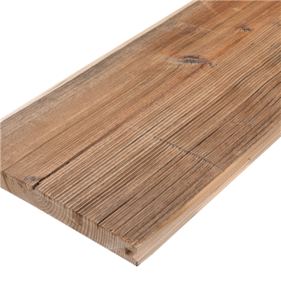 Reclaimed Barn Boards Spruce/Fir/Pine type 3B brown | 120 mm wide | brushed  | tongue and groove