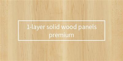 1-layer solid wood panel Black Walnut | A/B | continuous lamellas
