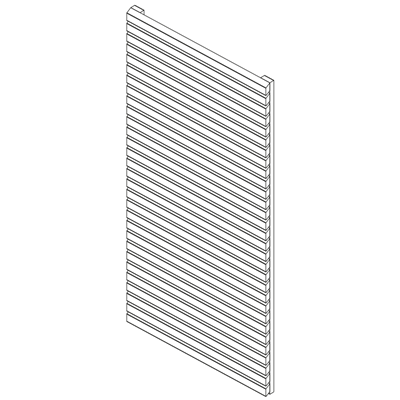 Sichtschutzelemente RHOMBUS Lärche sibirisch | 900 x 1800 mm