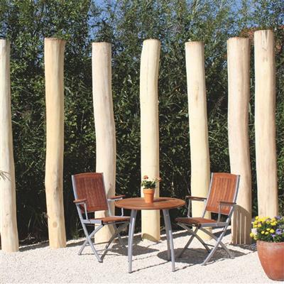 Locust logs | peeled | grounded to heartwood diameter Ø approx. 12-16 cm | length 200 cm