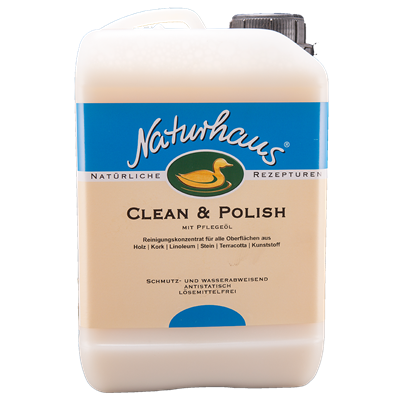 NATURHAUS Clean & Polish natur 3.0 l Reinigungs- und Pflegemittel für Holzböden