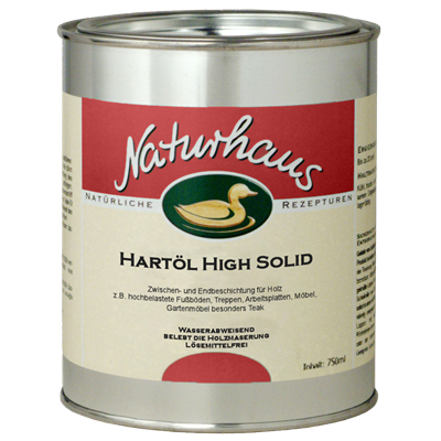 NATURHAUS Hartöl High Solid 0.75 l stark anfeuernd, stark strapazierte Oberflächen