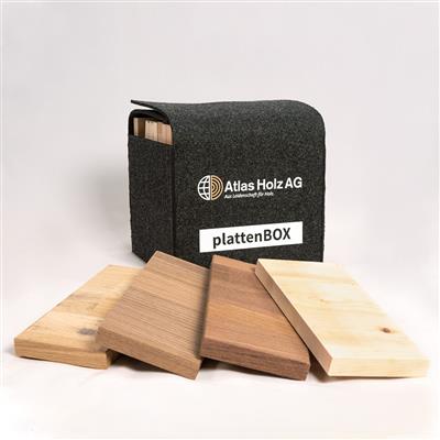 plattenBOX by Atlas Holz AG | Musterbox aus Filz mit 20 Mustern