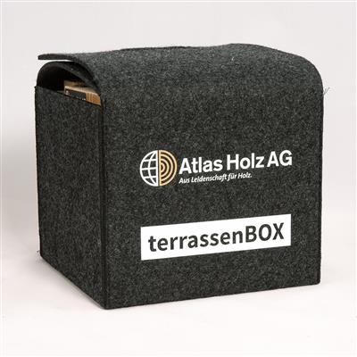 terrasseBOX de Atlas Holz AG petit | en feutre avec 10 échantillons sans accessoires