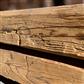 Poutres vieux bois Epicéa/Sapin blanc haché à main, brossé 200 mm+