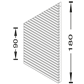 Sichtschutzelemente RHOMBUS Lärche sibirisch  | 900 x 900-1800 mm schräg